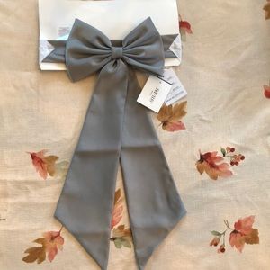 Grey/Mercury Flower girl sash NEW (David’s Bridal)